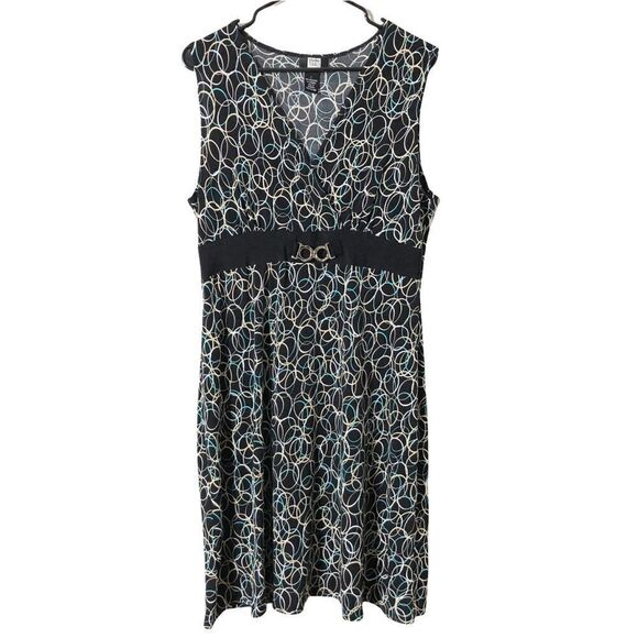 Studio 1940 Sleeveless Wrap Front MIdi Dress Size Large - Picture 1 of 8